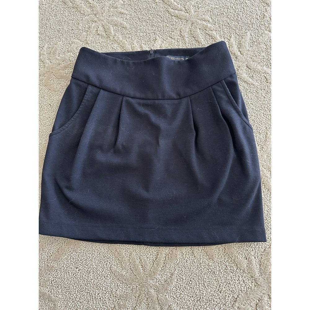 Gross Mini‎ Pleated Skirt Size 3 Black
